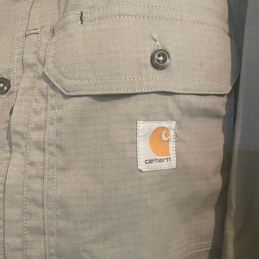 Men's Carhartt Medium Gray Long Sleeve -new no tags - Picture 4 of 4